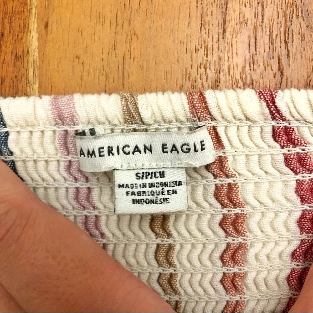 American Eagle Outfitters Halter Y2K Colorful Striped Boho Sexy Festival Dress. - Picture 3 of 10